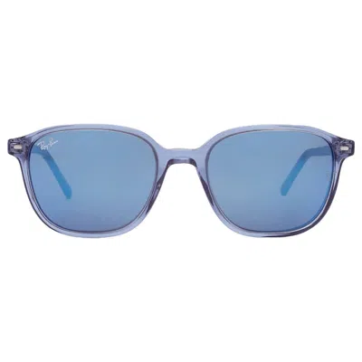 Ray Ban Leonard Blue Mirror Square Unisex Sunglasses Rb2193 6638o4 51