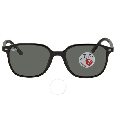 Ray Ban Leonard Polarized Green Sport Unisex Sunglasses Rb2193 901/58 53 In Black / Green