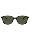 Ray Ban Leonard Sunglasses Tortoise Frame Green Lenses 51-18 In Brown