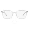 RAY BAN RAY BAN LEONARD TRANSITIONS CLEAR SQUARE UNISEX SUNGLASSES RB2193 912/GH 53