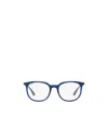 Ray Ban Logo Glasses In White