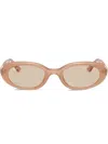 Ray Ban Logo-lettering Sunglasses In Neutrals