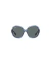 Ray Ban Jackie Ohh Ii Transparent Grey Butterfly Ladies Sunglasses Rb4098 659281 60