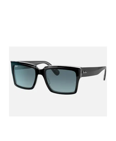 Ray Ban Logo Sunglasses In Green