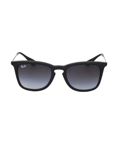 Ray Ban Logo Sunglasses In Black