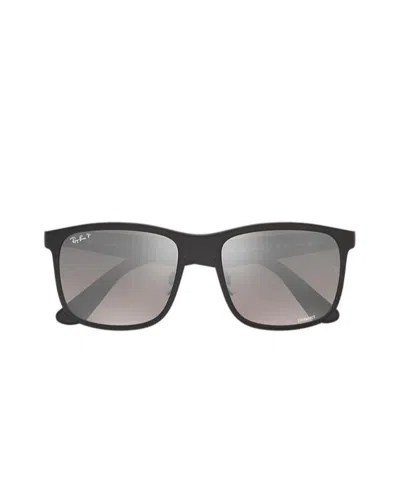 Ray Ban Logo Sunglasses In Black
