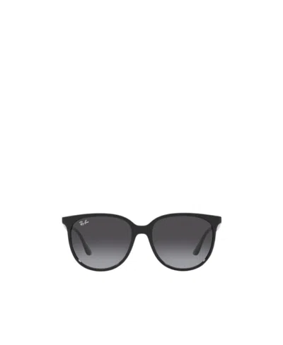 Ray Ban Logo Sunglasses In Black