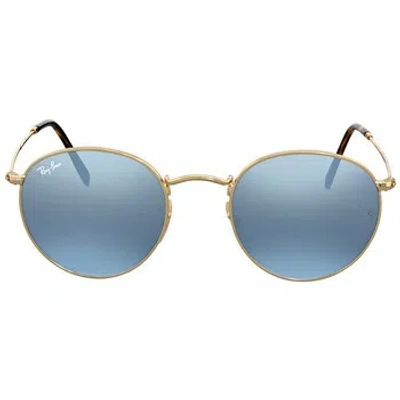 Ray Ban Logo Sunglasses In Blue