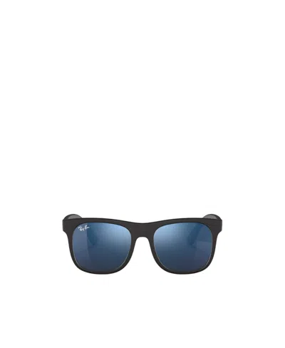 Ray Ban Logo Sunglasses In Blue