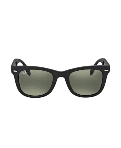 Ray Ban Logo Sunglasses In Black