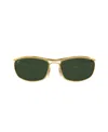 Ray Ban Logo Sunglasses In Burgundy