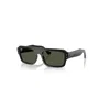 Ray Ban Sunglasses Unisex Lukas Bio-based - Black Frame Green Lenses 56-20 In Schwarz