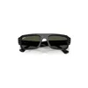 Ray Ban Lukas Bio-based Sunglasses Black Frame Green Lenses 53-20 In Black