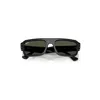 Ray Ban Lukas Bio-based Sunglasses Black Frame Green Lenses 53-20 In Black