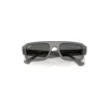 Ray Ban Lukas Bio-based Sunglasses Transparent Grey Frame Grey Lenses 56-20 In Transparent Grey