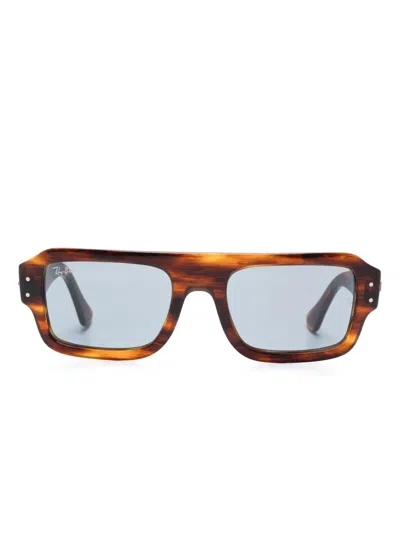 Ray Ban Lukas Sunglasses In Brown