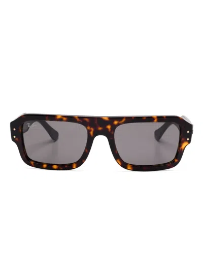 Ray Ban Lukas Sunglasses In Brown