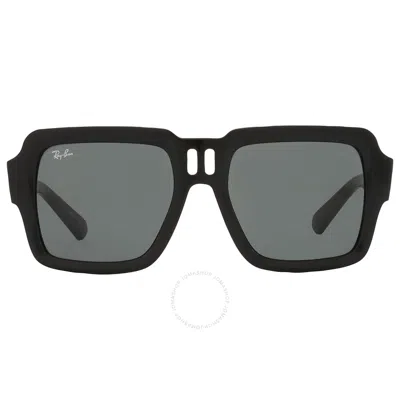 Ray Ban Magellan Bio Based Green Square Unisex Sunglasses Rb4408 667771 54 In Black
