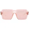 Ray Ban Magellan Bio Based Pink Mirror Square Unisex Sunglasses Rb4408 67286x 54 In Pink