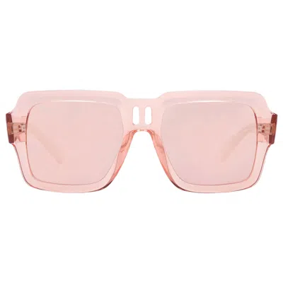 Ray Ban Magellan Bio Based Pink Mirror Square Unisex Sunglasses Rb4408 67286x 54