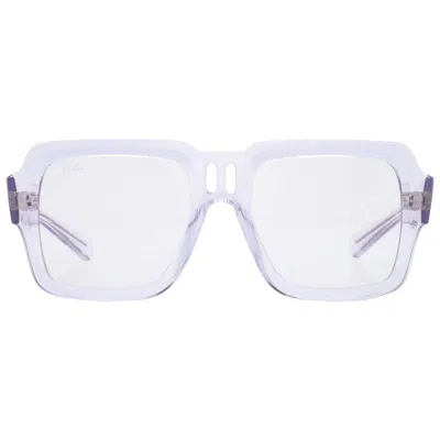 RAY BAN RAY BAN MAGELLAN BIO BASED TRANSITIONS CLEAR/BLUE SQUARE UNISEX SUNGLASSES RB4408 6726MF 54