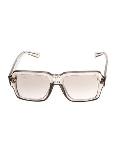 Pre-owned Ray Ban Magellan Bio-based Square Sunglasses In Clear/neutrals