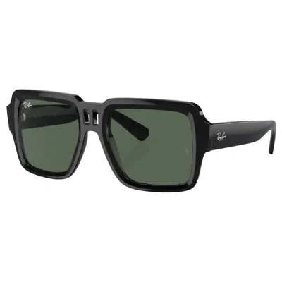 Ray Ban Magellan Bio-based Sunglasses In Black In Green