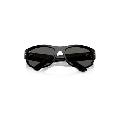 Ray Ban Mega Balorama Blacked Out Collection Sunglasses Black Frame Grey Lenses 60-19