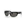 Ray Ban Mega Balorama Blacked Out Collection Sonnenbrillen Schwarz Fassung Grau Glas 63-19 In Schwarz