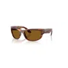 Ray Ban Mega Balorama Sonnenbrillen Havana Gestreift Fassung Braun Glas 60-19 In Havana Gestreift