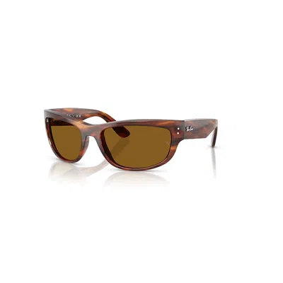 Ray Ban Mega Balorama Sonnenbrillen Havana Gestreift Fassung Braun Glas 60-19