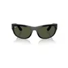 Ray Ban Mega Balorama Sunglasses Black Frame Green Lenses 63-19 In Black