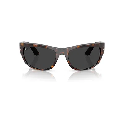 Ray Ban Mega Balorama Sunglasses Havana Frame Black Lenses Polarized 63-19