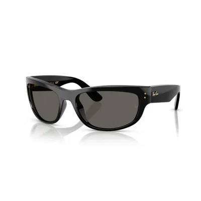 Ray Ban Mega Balorama Ultra Black Rectangular Unisex Sunglasses Rb2289 6826j5 63