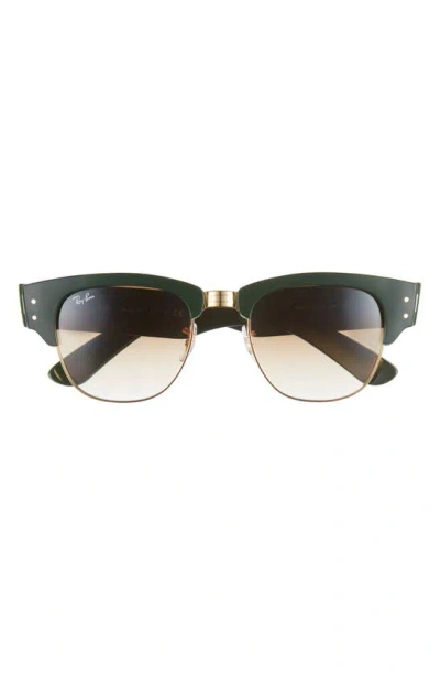 Ray Ban Mega Clubmaster 53mm Gradient Square Sunglasses In Green/ Brown Gradient