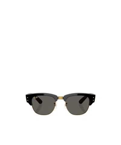 Ray Ban Mega Clubmaster Blacked Out Collection In Gold