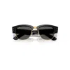 Ray Ban Mega Clubmaster Blacked Out Collection Sunglasses Black Frame Grey Lenses 53-21 In Black