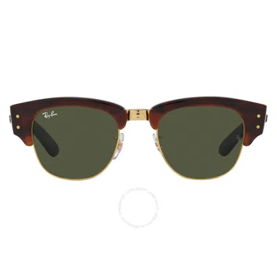 Ray Ban Ray-ban Womens Brown Rb0316s Mega Clubmaster Square-frame Tortoiseshell Acetate Sunglasses In Gold / Green / Tortoise