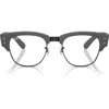 Ray Ban Ray-ban Mega Clubmaster Liteforce 50mm Square Optical Glasses In Black Grey