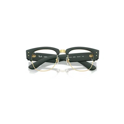 Ray Ban Mega Clubmaster Optics Liteforce Eyeglasses Sand Green Frame Clear Lenses Polarized 50-21