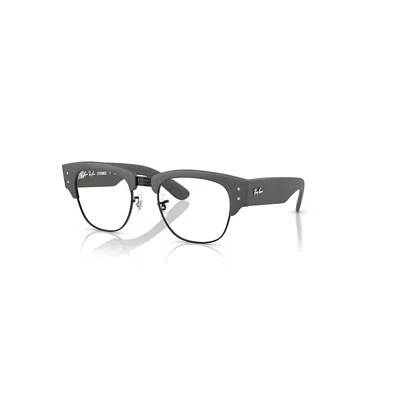 Ray Ban Mega Clubmaster Optics Liteforce  Sand Grau Fassung Klar Glas Polarisiert 50-21 In Sand Grey
