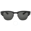 RAY BAN RAY BAN MEGA CLUBMASTER POLARIZED BLACK SQUARE UNISEX SUNGLASSES RB0316S 136748 53