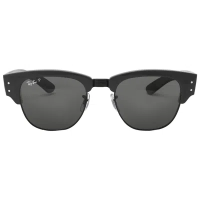 Ray Ban Mega Clubmaster Polarized Black Square Unisex Sunglasses Rb0316s 136748 53