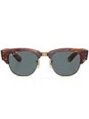 Ray Ban Mega Clubmaster Tortoiseshell-effect Sunglasses In Brown