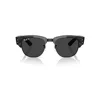 Ray Ban Mega Clubmaster X The Ones Sunglasses Transparent Black Frame Black Lenses Polarized 53-21 In Transparent Black