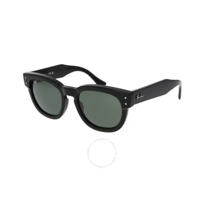 Ray Ban Mega Hawkeye Green Square Unisex Sunglasses Rb0298s 901/31 53 In Black / Green