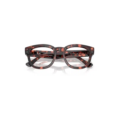 Ray Ban Mega Hawkeye Optics Eyeglasses Pink Havana Frame Clear Lenses Polarized 50-21