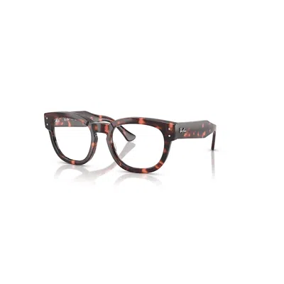 Ray Ban Mega Hawkeye Optics  Pink Havana Fassung Klar Glas Polarisiert 50-21
