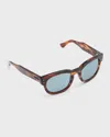 Ray Ban Mega Hawkeye Plastic Square Sunglasses, 53mm In Striped Hava