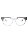 Ray Ban Mega Hawkeye Round-frame Glasses In Grey